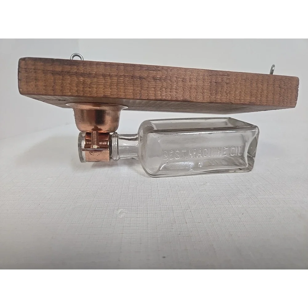 Vintage Domestic Sewing‎ Machine Co Bottle Wall Bud Vase Rustic Farmhouse Sconce